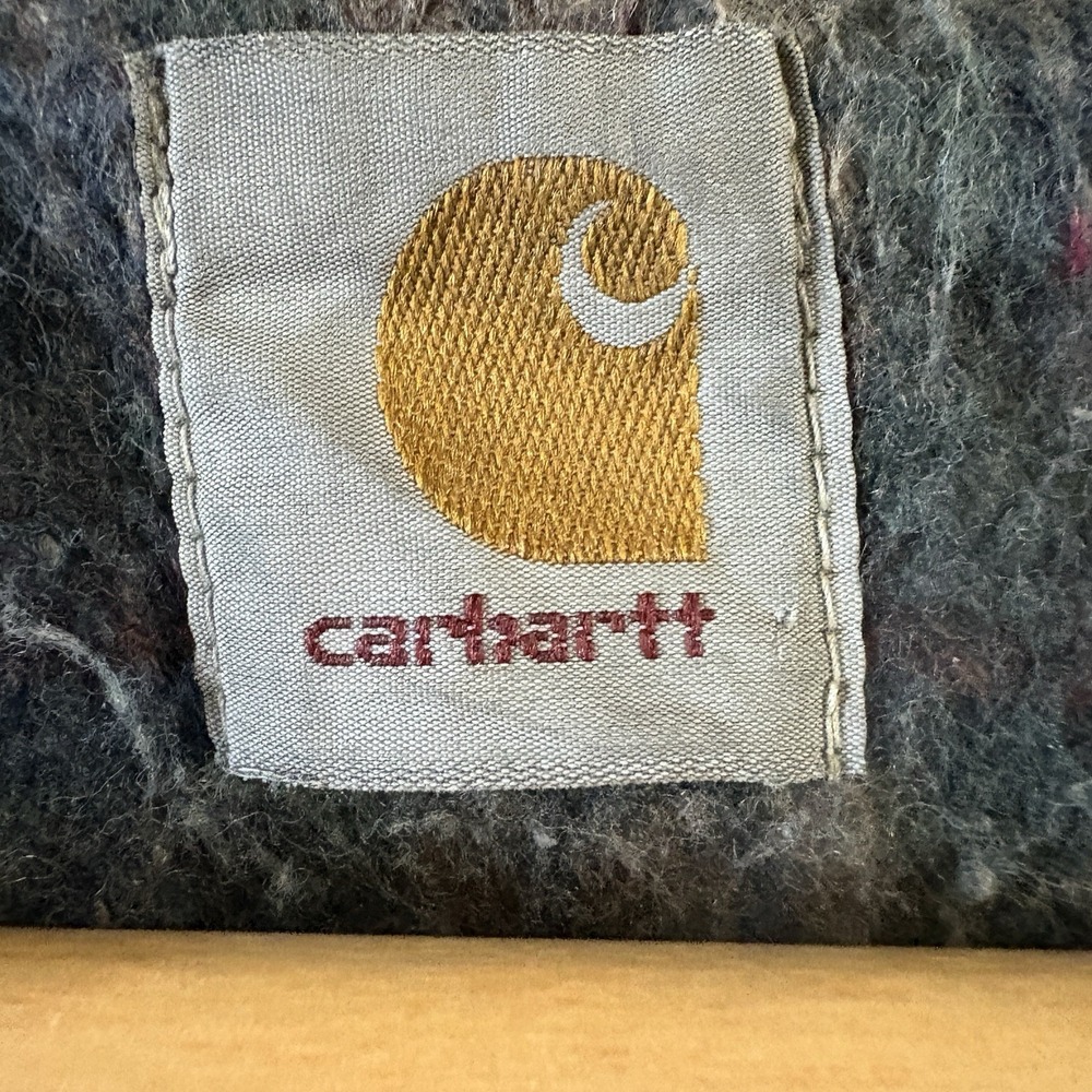 Vintage Carhartt Chore Work Jacket Coverall Full Zip Blanket Liner Large 2XL - Picture 10 of 16